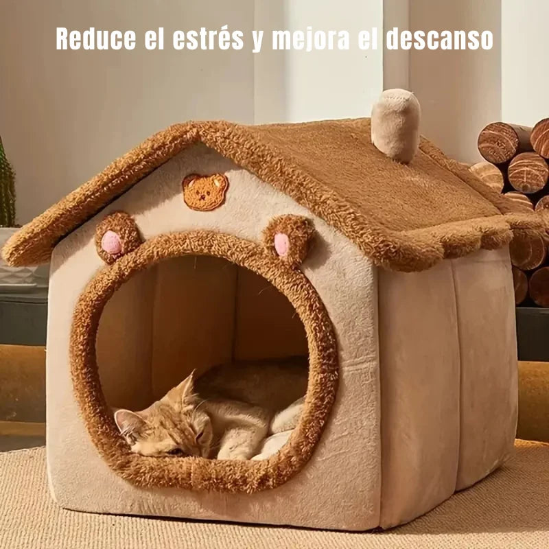 Casa Cueva para Gatos y Perros Pequeños