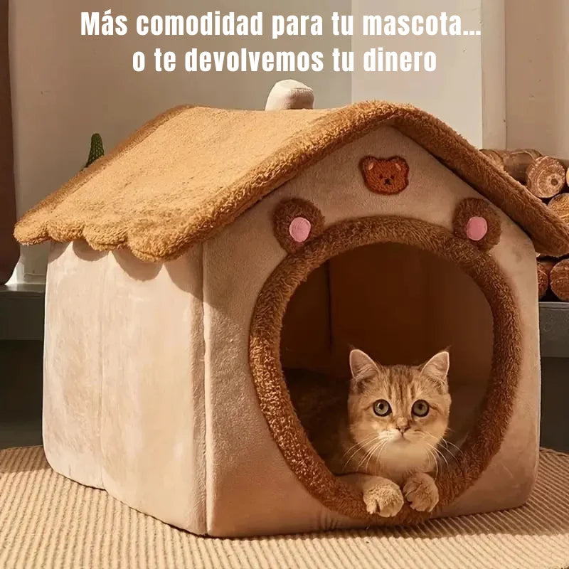 Casa Cueva para Gatos y Perros Pequeños