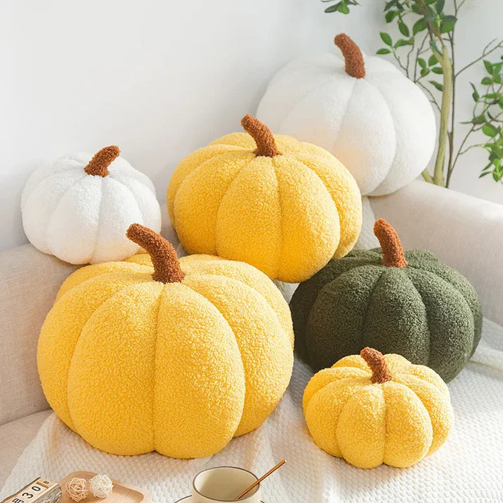 Cojín Calabaza 20cm Amarillo