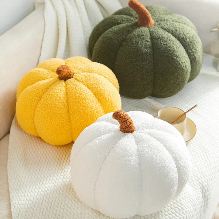 Cojín Calabaza 20cm Blanco