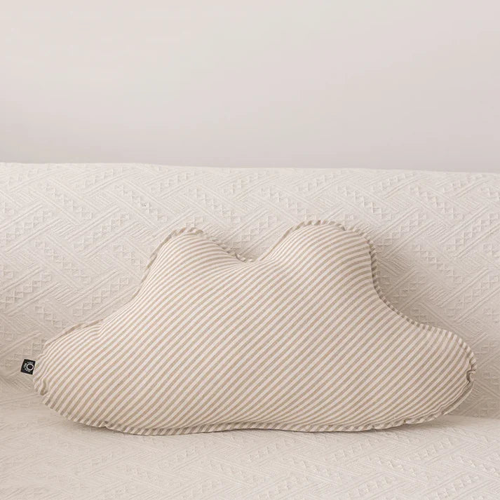 Cojín a Rayas en Forma de Nube para Habitación Infantil