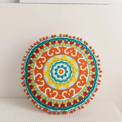 Cojín bordado redondo 45 cm