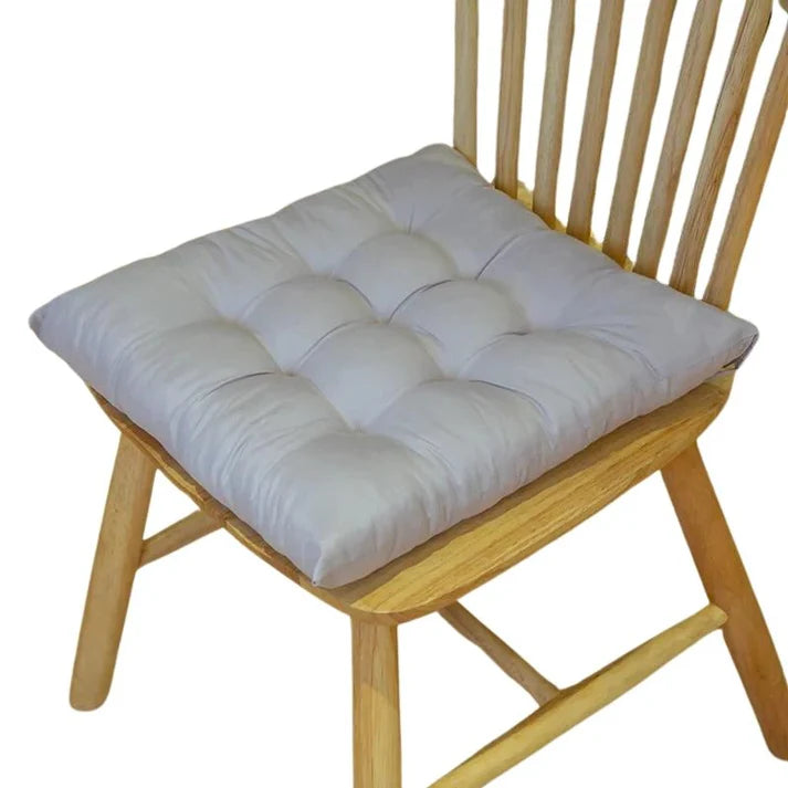 Cojín de Silla Cuadrado con Ataduras
