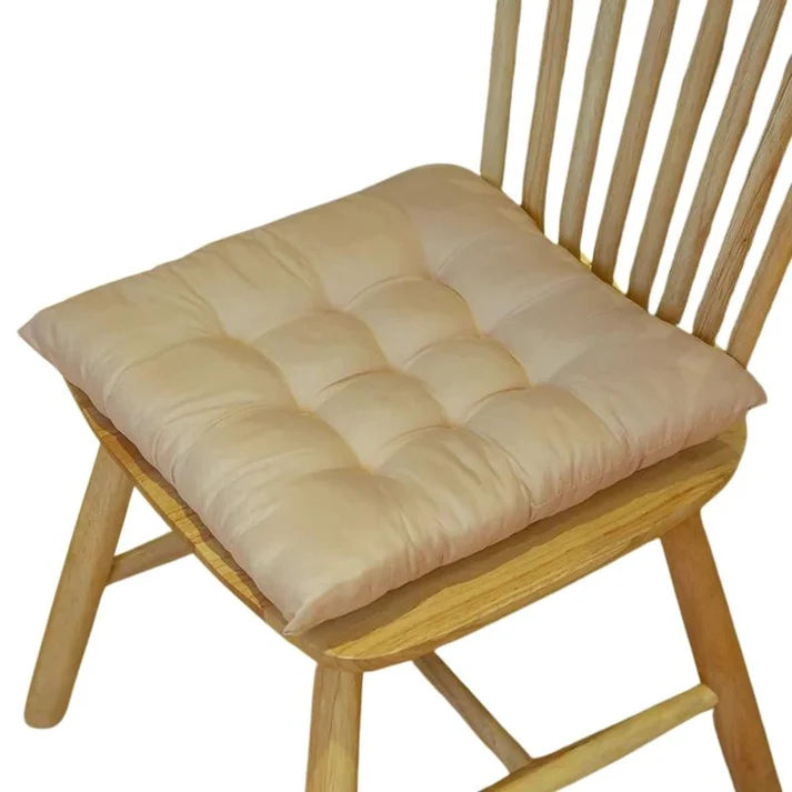 Cojín de Silla Cuadrado con Ataduras