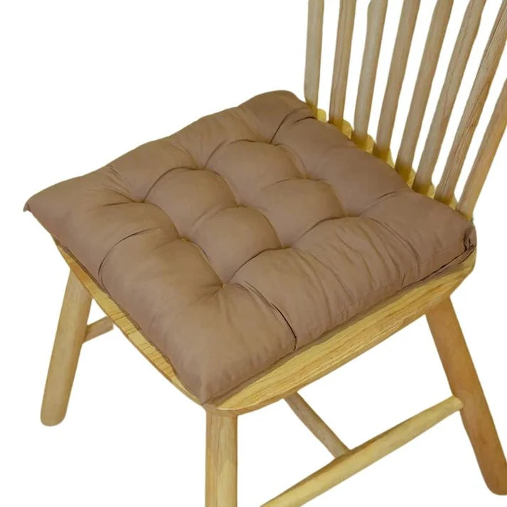 Cojín de Silla Cuadrado con Ataduras