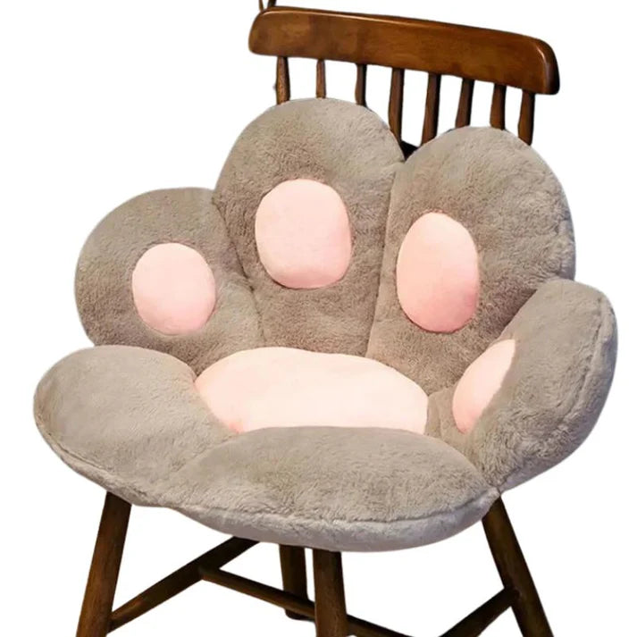 Cojín de Silla de Peluche en Forma de Pata de Gato