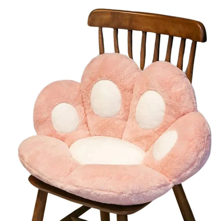 Cojín de Silla de Peluche en Forma de Pata de Gato