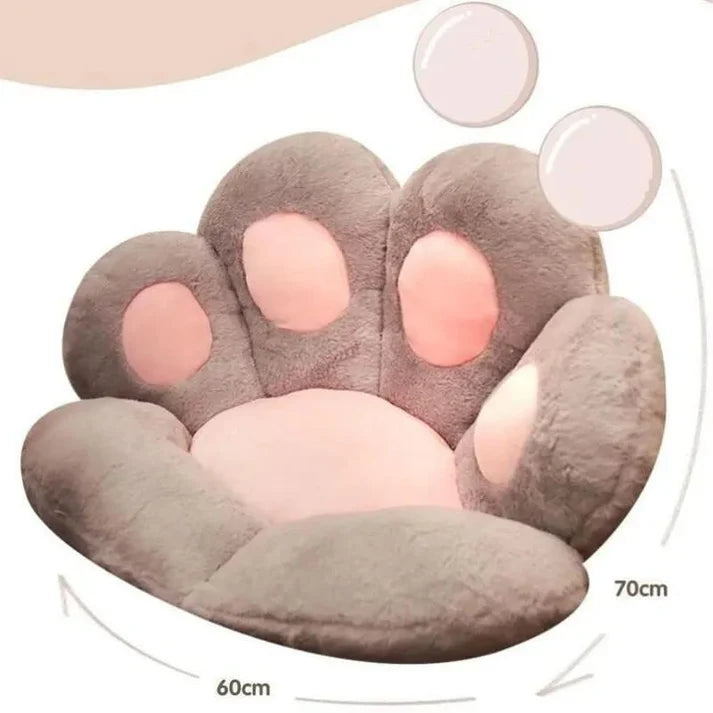 Cojín de Silla de Peluche en Forma de Pata de Gato
