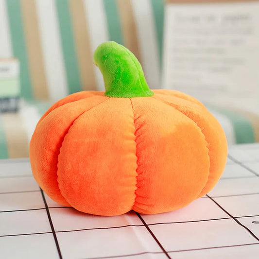 Cojín en Forma de Calabaza Naranja