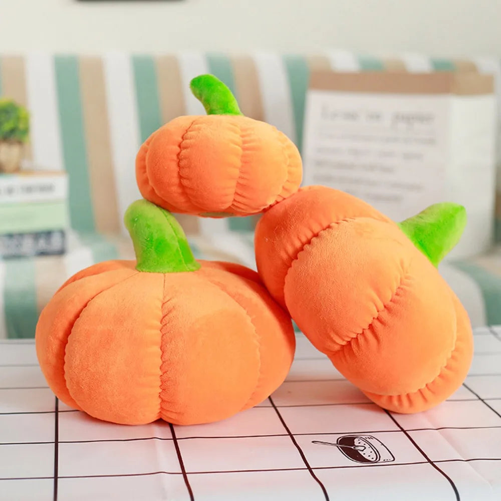 Cojín en Forma de Calabaza Naranja
