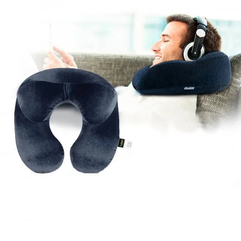 Cojín inflable de gran confort para avión