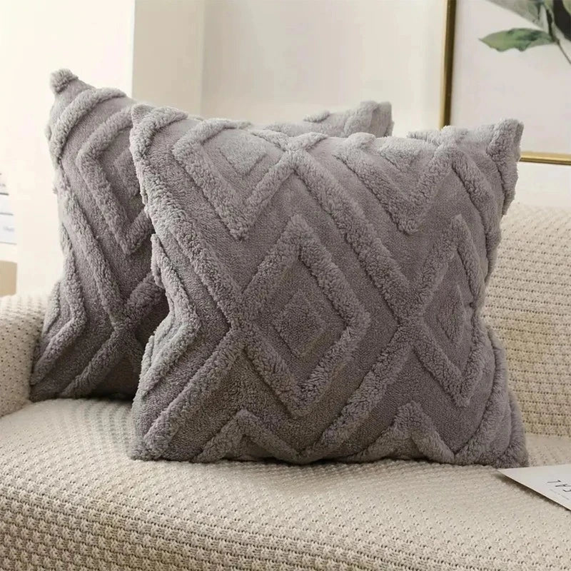 Fundas de cojín decorativas de lana sintética