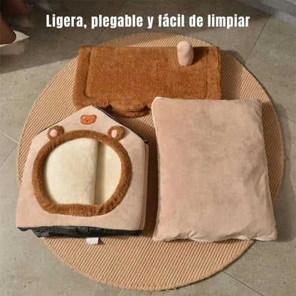 Casa Cueva para Gatos y Perros Pequeños