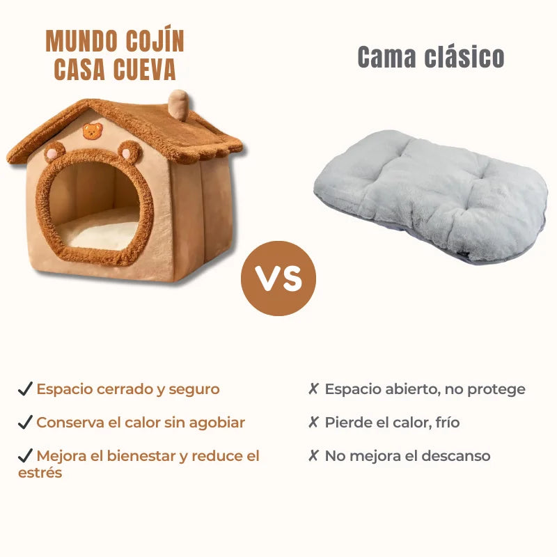 Casa Cueva para Gatos y Perros Pequeños